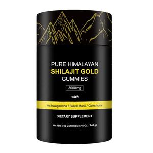 Gomitas de Shilajit de Marca Privada OEM/ODM, Vitaminas Puras del Himalaya, Gomitas de Resina de Shilajit Orgánica - Product Image 1