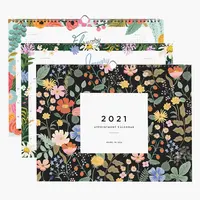 カスタムロゴ印刷デザイン2021 Sprial 12マンスリーウォールハンギングカレンダープランナー