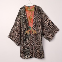 Fabricant femmes kimonos boho robes vintage kantha veste kimono grande taille kantha kimono vêtements de plage vêtements pour femmes