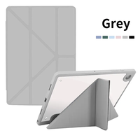 Tablet akrilik temizle Y Samsung kılıfı Tab A9 artı S9 FE S8 S7 Flip Y 3 kat PU koruyucu kabuk kapak A9 X110 X115