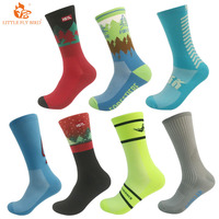 Chaussettes de cyclisme à Compression professionnelles hommes coton de haute qualité séchage rapide sportif été automne sport de vélo de plein air Logo personnalisé