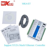 Tarjeta de Control de Movimiento Ethernet WiXHC MK4-ET Mach3 de 4 Ejes, Controlador de Movimiento CNC MACH3, Placa de Interfaz con Puerto LAN y Puerto ET