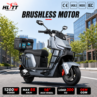 Electric Motorcycle 1200W 55km/h Food Delivery Vehicle TCS Anti-Slip Traction System Commuter