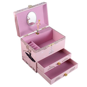 कभी भी उज्ज्वल कारखाने कस्टम लोगो संगीत बॉक्स 175 # लकड़ी mdf कागज पवन-अप उष्णकटिबंधीय वन बैलेरीना दर्पण के साथ जन्मदिन उपहार - Product Image 3