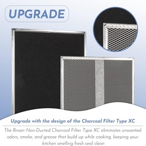 Filtre pour hotte aspirante Broan 37x32,5 cm en coton carbonisé dégraissant compatible avec BPSF3630 - Product Image 2