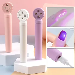 Sèche-ongles portable mini rechargeable, lampe UV LED pour le durcissement du vernis gel, lampe torche portable pour les doigts - Product Image 1