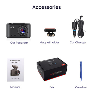 Nhà sản xuất 4K Novatek 96670 ống kính kép Dashcam đầy đủ 1080p HD 2.45inch màn hình cảm ứng GPS & Wifi Xe DVR - Product Image 6