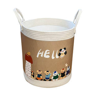 Cesta de lavandería, cestas de almacenamiento, fieltro, pañales para guardería, <span class=keywords><strong>bolsa</strong></span> de almacenamiento de algodón, cesta - Product Image 4