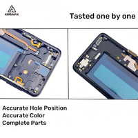 Ecran OLED original pour Samsung Galaxy S9 5.8 pouces Cadre de remplacement SM-G960 souple Smartphone LCD Pièces de réparation 1 an
