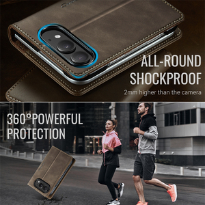 Portefeuille de luxe porte-cartes magnétique 2-en-1 détachable en cuir PU, étui pliable pour téléphone portable pour iPhone Duo - Product Image 5