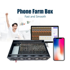 Boîtier de ferme téléphonique PF pour 20 cartes mères avec OTG, Wi-Fi <span class=keywords><strong>et</strong></span> SIM, pour la mise en œuvre de plateformes de minage de smartphones 5G - Product Image 1
