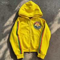 Ensemble de survêtement personnalisé imprimé pour l'été, avec sweat à capuche et short, pour hommes et femmes, fermeture éclair, avec bande latérale, style streetwear, tenue deux pièces