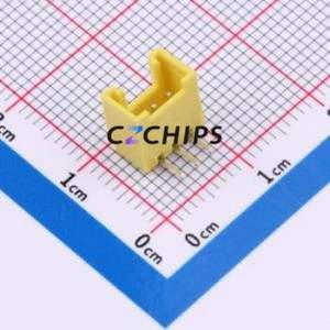 WAFER-HY2.0-3PWZ-H62 Wire-to-Board Pin Header Bent Lead Through Hole,P=2mm Connector 1x3P 2mm Right Angle Insert HY - Product Image 1