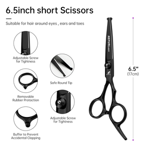 Nepurlson chuyên nghiệp kéo vật nuôi chia cắt <span class=keywords><strong>4</strong></span> kéo vật nuôi cong kéo không gỉ mỏng hơn 5 trong <span class=keywords><strong>1</strong></span> Bộ - Product Image 6