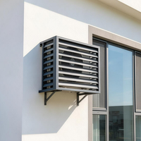 Panneau latéral en aluminium pour climatiseur, pare-soleil, isolation thermique, protection UV pour façade de bâtiment de bureau à Dubaï