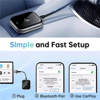 Maruti Suzuki Tata Nexon Mahindra Scorpio Hyundai Kia Wireless Carplay Android Auto Adapter Dongle Play.