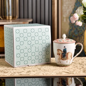 Customizable Porcelain Dinnerware <b>Set</b> Dishwasher Safe Handpainted 4-<b>Piece</b> Plates Bowls Cups Tableware Floral Pattern Home Dining - Product Image 4