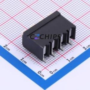 JL212R-SMT-50004BP1 Spring Terminal Block SMD,P=5mm Connector ( Construction: 1x4P )( Pitch: 5mm )( Color: Black ) - Product Image 2