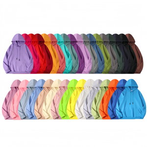 Chất lượng cao giá rẻ của phụ nữ trống Hoodies người đàn ông áo nỉ áo thun Puff in màu tinh khiết hoodie mồ hôi áo sơ mi cho <span class=keywords><strong>Unisex</strong></span> - Product Image 1