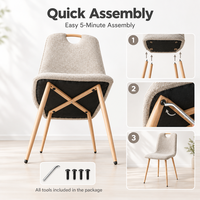 Chaise en tissu à structure nordique B2B, idéale pour les projets d'ingénierie, hôtels et cafés, achat en gros, siège ergonomique et confortable, directement de l'usine