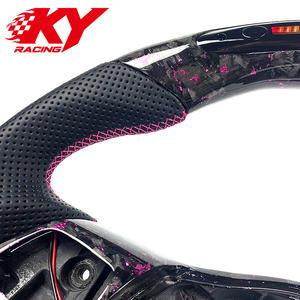 Volant sport intelligent en fibre de carbone forgée sur mesure avec LED et indicateur de régime pour Volkswagen Golf 6 Polo GTI MK6 6R 6Pro - Product Image 3