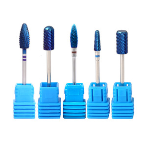 Foret à <span class=keywords><strong>ongles</strong></span> électrique en carbure de tungstène bleu arc-en-ciel, fraises pour manucure, Machine, limes à <span class=keywords><strong>ongles</strong></span>, manucure, pédicure - Product Image 1