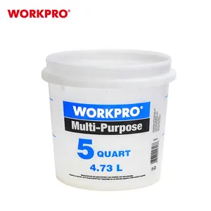 WORKPRO 5 Quart çok amaçlı kova yuvarlak kova plastik kova