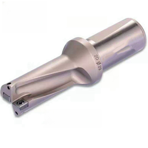 Broca en U de carburo sólido, diseño de pala intercambiable con orificio interno de refrigerante para perforación de orificios profundos en herramientas CNC - Product Image 2
