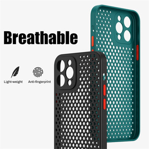 Funda Protectora para Teléfono Móvil 13/15/17, Disipación de Calor, Diseño de Panal de Abeja Esmerilado, Transpirable y Suave - Product Image 2