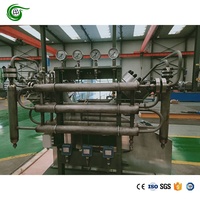 Compresor pequeño de alta automatización a buen precio, entrada de 12Bar, descarga de 150Bar, flujo de 100Nm3/h, compresor de diafragma de acetileno y amoníaco