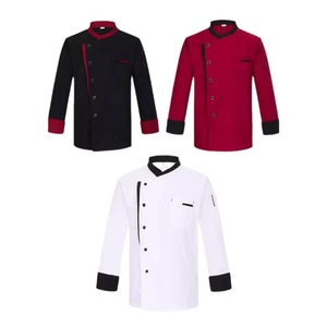 <b>Chef</b> Uniforms For Restaurants And Teahouses Long Sleeve Short Sleeve Cotton Workwear For Men Women Kitchen Staff - Product Image 5