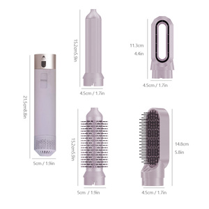 Set Spazzola Asciugacapelli Elettrica 5-in-1 1000W Ionica in Plastica ABS, Asciugatura Rapida, Arricciacapelli e Piastra Lisciante, Regalo per la Casa - Product Image 6