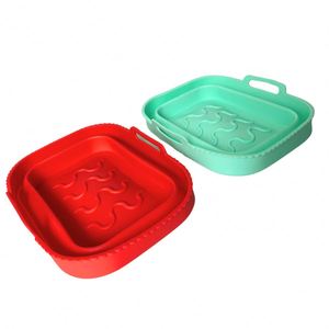 Plateau en silicone rectangulaire écologique pour four, micro-ondes, accessoires réutilisables pour friteuse à air, sans revêtement, qualité alimentaire - Product Image 3