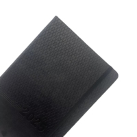 Cuir PU noir personnalisé Logo de marque personnalisé taille A5 agendas Agenda quotidien 2025 espagnol