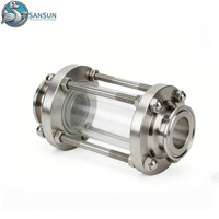 Vitre de visualisation Triclamp en acier inoxydable 304 316L haute performance et durable pour les applications de refroidissement liquide des centres de données