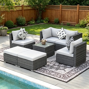 Juego <span class=keywords><strong>de</strong></span> <span class=keywords><strong>Sillas</strong></span> <span class=keywords><strong>de</strong></span> Ratán para Exterior, Económico, Estilo Nórdico Minimalista, Muebles <span class=keywords><strong>de</strong></span> Mimbre con Estructura Antioxidante, Mesa y <span class=keywords><strong>Sillas</strong></span> para Balcón o <span class=keywords><strong>Terraza</strong></span> - Product Image 6