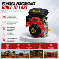 Moteur à essence POWERAC PR152F modèle 2,5 CV 98 cm³ / 4 temps refroidi par air / Euro 5 / Monocylindre / Pour irrigation et pompe à eau