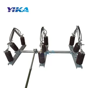 Yika KGW-33 Outdoor Hoogspanning 33KV 630A Isoleren Schakelaar Ploymeric & Porselein 3 Fase Isolator Switch Disconnector