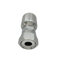 Tuyau hydraulique tuyau en caoutchouc presse acier au carbone conique Sae virole connecteur fileté raccords de manchon raccord réutilisable