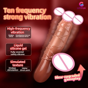 Vibrador de Silicona FAAK de 10 Velocidades, Dildo Realista, Tapón Anal Vibrante, Estimulador de Clítoris, Masajeador de Próstata, Juguetes Sexuales, Masturbador - Product Image 5