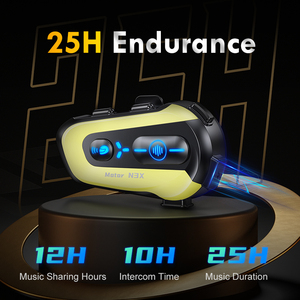 Kofig N3X ABS Material Waterproof Noise Cancelling Stereo Sound Intercom Helmet Bluetooth Motorcycle <strong>Headset</strong> Accessories - Product Image 5