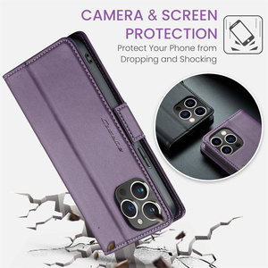 Étui portefeuille <span class=keywords><strong>CaseMe</strong></span> magnétique antichoc en cuir de luxe avec blocage RFID pour <span class=keywords><strong>iPhone</strong></span> 14 13 <span class=keywords><strong>12</strong></span> Pro Max Étui de protection - Product Image 3