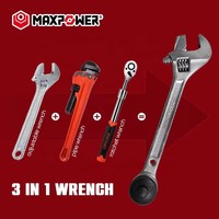 Maxpower-Jeu de 11 clés à douille mécaniques de haute qualité pour usage intensif, kit d'outils