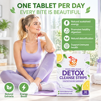 Bandes buccales détoxifiantes OEM ODM avec extrait d'aloe vera - L'aloïne favorise une digestion saine, extrait de feuille de lotus, bandes buccales