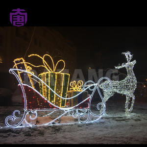 Luces decorativas LED 3D de reno grandes, impermeables IP65, con color personalizado para festivales navideños y eventos festivos al aire libre. - Product Image 5
