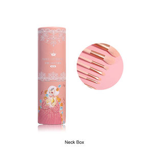 OMET kozmetik makyaj fırçası ambalaj hediye kutusu kabartma geri dönüşümlü malzemeler ile özelleştirilebilir boyut ve Logo - Product Image 6