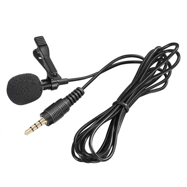 Cheap Price High Quality Professional 1.5m Portable Clip-on Mic Mini Lapel Lavalier Microphone for PC Notebook Laptop Camera