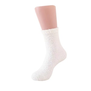 Fuzzy <strong>Thick</strong> <strong>Winter</strong> <strong>Socks</strong> for Women Young Girl Solid Color Cheap Wholesale Polyester <strong>Socks</strong> - Product Image 5