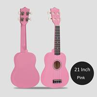 High Quality 21-Inch Four-String Hawaiian Wooden Guitar Colorful Early Education Musical Instrument for Beginners Basswood