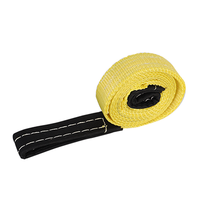 Xstrap sabuk anyaman datar mata ganda tali pengangkat poliester 1ton kualitas bagus, penggunaan satu arah